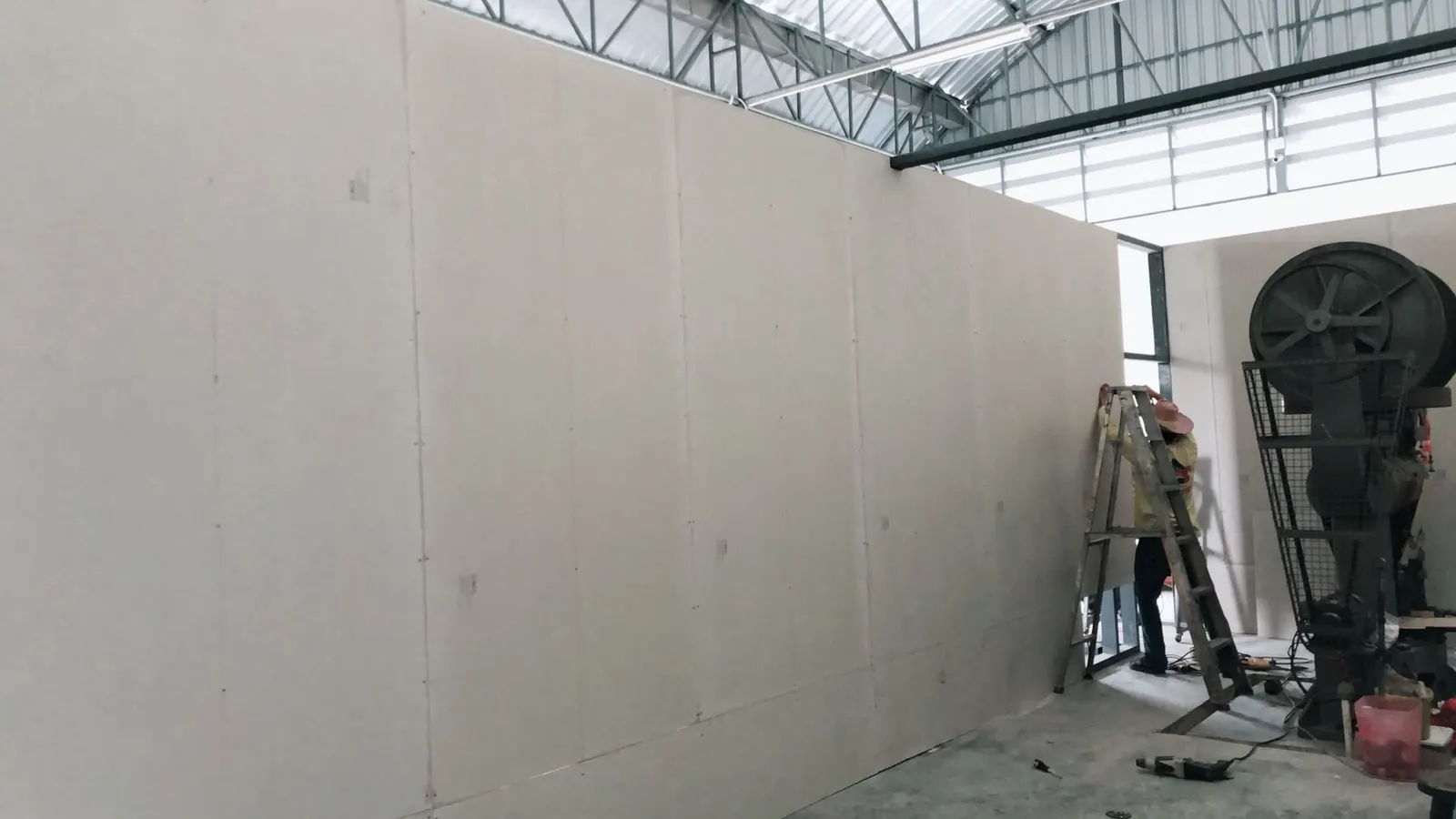 Site photo of ISO NOISE sound insulation being installed (5)